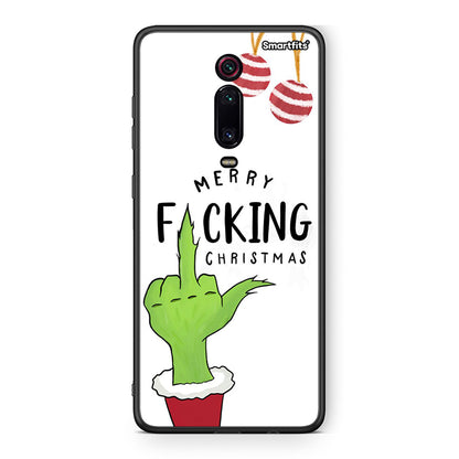 Xiaomi Mi 9T Merry F Xmas θήκη από τη Smartfits με σχέδιο στο πίσω μέρος και μαύρο περίβλημα | Smartphone case with colorful back and black bezels by Smartfits