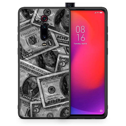 Θήκη Xiaomi Redmi K20/K20 Pro Money Dollars από τη Smartfits με σχέδιο στο πίσω μέρος και μαύρο περίβλημα | Xiaomi Redmi K20/K20 Pro Money Dollars case with colorful back and black bezels