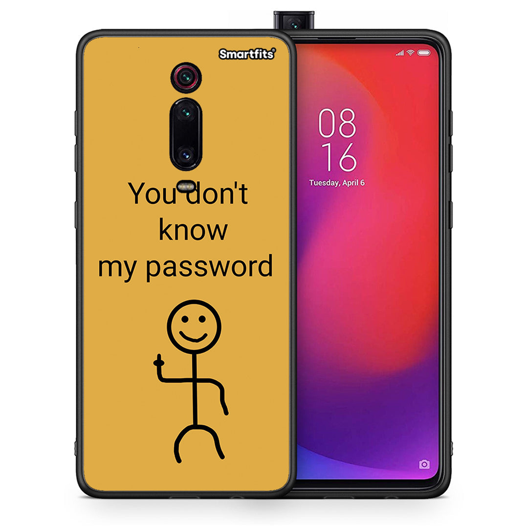 Θήκη Xiaomi Redmi K20 / K20 Pro My Password από τη Smartfits με σχέδιο στο πίσω μέρος και μαύρο περίβλημα | Xiaomi Redmi K20 / K20 Pro My Password case with colorful back and black bezels