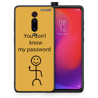 Thumbnail for Θήκη Xiaomi Redmi K20 / K20 Pro My Password από τη Smartfits με σχέδιο στο πίσω μέρος και μαύρο περίβλημα | Xiaomi Redmi K20 / K20 Pro My Password case with colorful back and black bezels