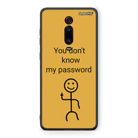 Thumbnail for Xiaomi Mi 9T My Password Θήκη από τη Smartfits με σχέδιο στο πίσω μέρος και μαύρο περίβλημα | Smartphone case with colorful back and black bezels by Smartfits