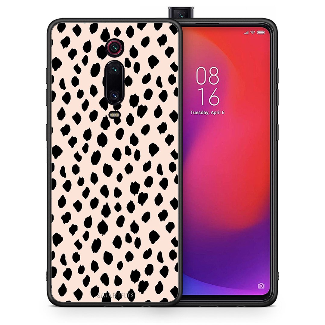 Θήκη Xiaomi Mi 9T New Polka Dots από τη Smartfits με σχέδιο στο πίσω μέρος και μαύρο περίβλημα | Xiaomi Mi 9T New Polka Dots case with colorful back and black bezels