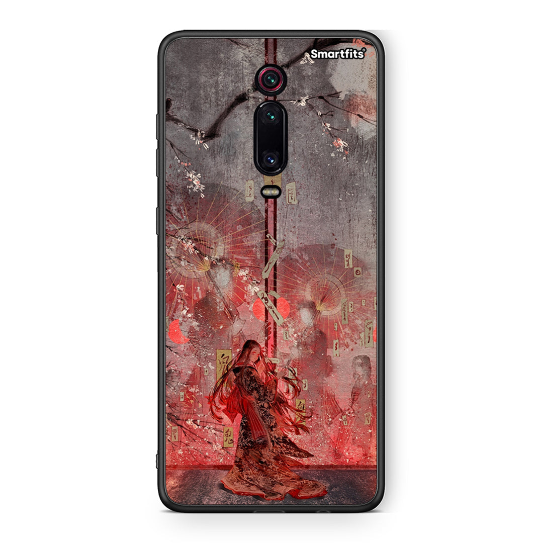 Xiaomi Mi 9T Nezuko Kamado θήκη από τη Smartfits με σχέδιο στο πίσω μέρος και μαύρο περίβλημα | Smartphone case with colorful back and black bezels by Smartfits