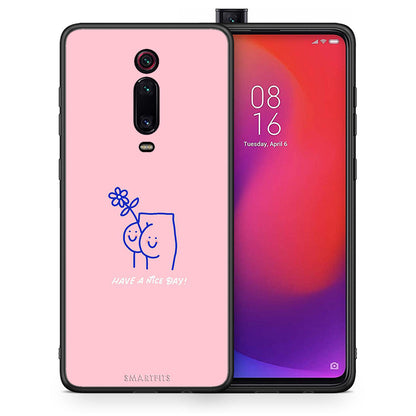 Θήκη Xiaomi Mi 9T Nice Day από τη Smartfits με σχέδιο στο πίσω μέρος και μαύρο περίβλημα | Xiaomi Mi 9T Nice Day case with colorful back and black bezels