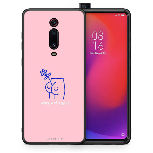 Θήκη Xiaomi Mi 9T Nice Day από τη Smartfits με σχέδιο στο πίσω μέρος και μαύρο περίβλημα | Xiaomi Mi 9T Nice Day case with colorful back and black bezels