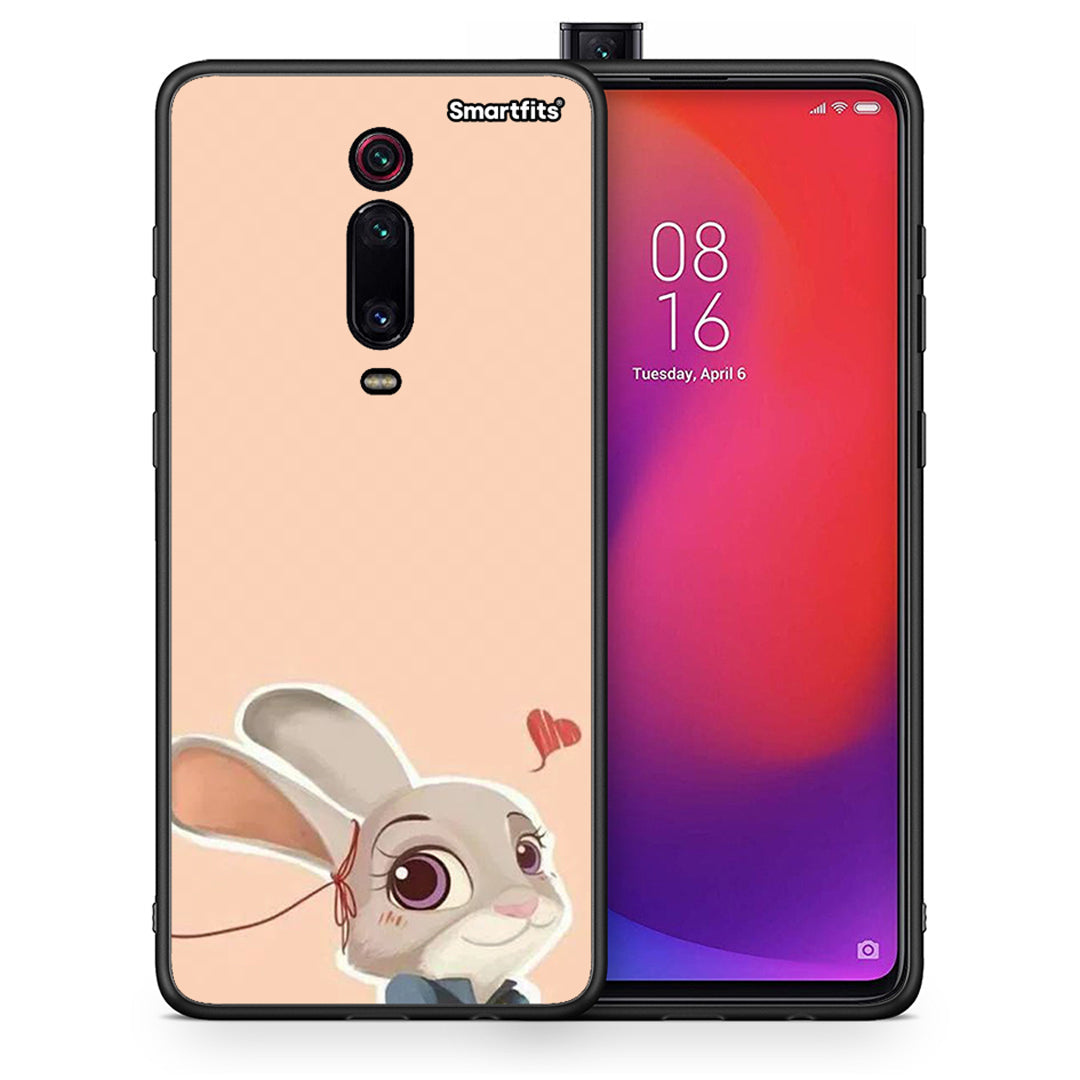 Θήκη Xiaomi Redmi K20/K20 Pro Nick Wilde And Judy Hopps Love 2 από τη Smartfits με σχέδιο στο πίσω μέρος και μαύρο περίβλημα | Xiaomi Redmi K20/K20 Pro Nick Wilde And Judy Hopps Love 2 case with colorful back and black bezels