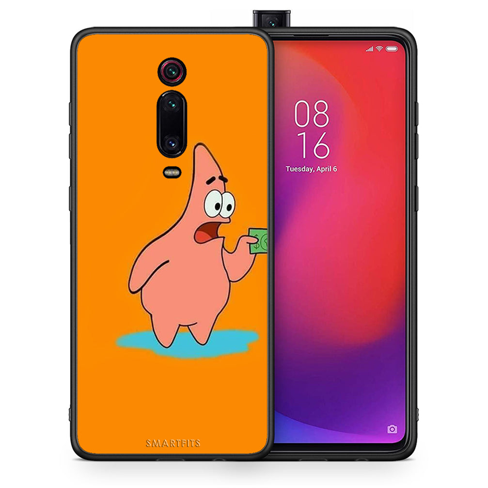Θήκη Αγίου Βαλεντίνου Xiaomi Mi 9T No Money 1 από τη Smartfits με σχέδιο στο πίσω μέρος και μαύρο περίβλημα | Xiaomi Mi 9T No Money 1 case with colorful back and black bezels