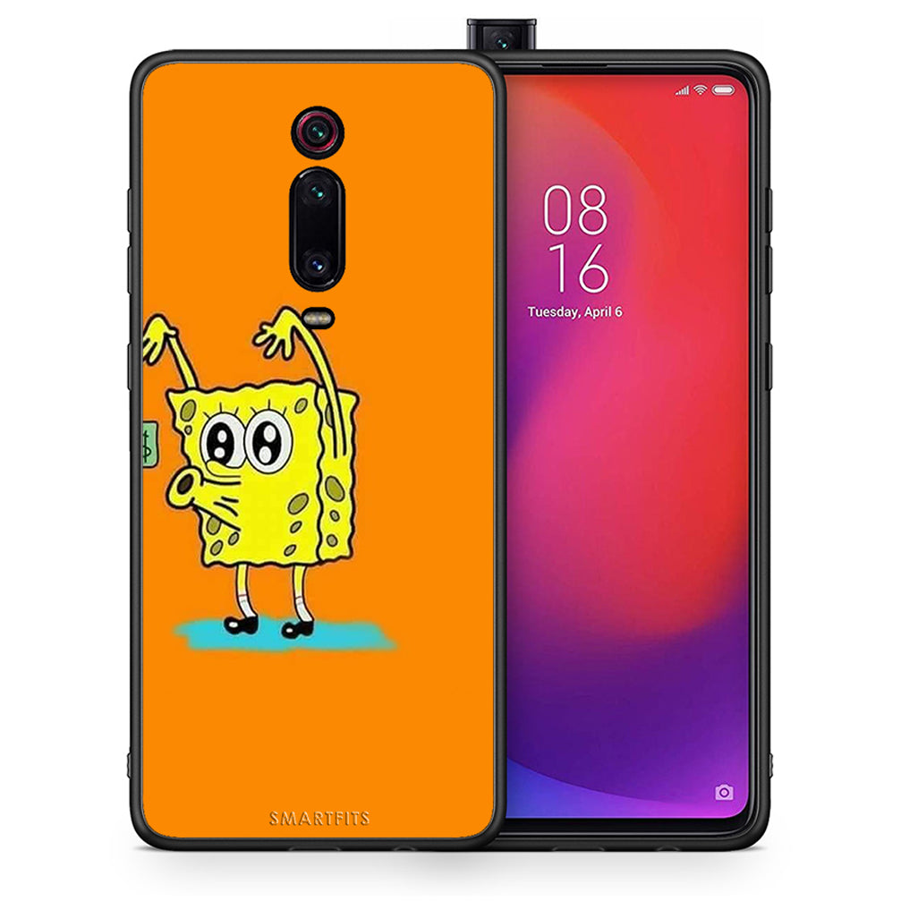 Θήκη Αγίου Βαλεντίνου Xiaomi Mi 9T No Money 2 από τη Smartfits με σχέδιο στο πίσω μέρος και μαύρο περίβλημα | Xiaomi Mi 9T No Money 2 case with colorful back and black bezels