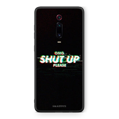 Xiaomi Mi 9T OMG ShutUp θήκη από τη Smartfits με σχέδιο στο πίσω μέρος και μαύρο περίβλημα | Smartphone case with colorful back and black bezels by Smartfits