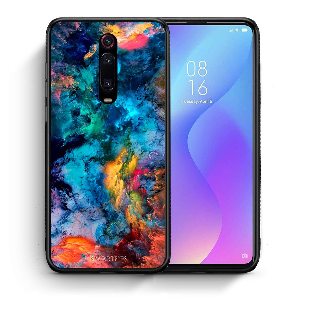 Θήκη Xiaomi Mi 9T Crayola Paint από τη Smartfits με σχέδιο στο πίσω μέρος και μαύρο περίβλημα | Xiaomi Mi 9T Crayola Paint case with colorful back and black bezels
