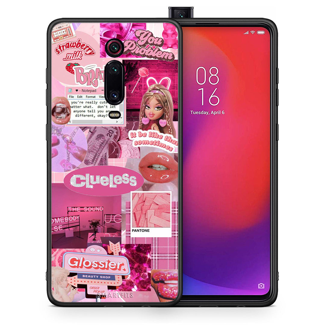 Θήκη Αγίου Βαλεντίνου Xiaomi Redmi K20 / K20 Pro Pink Love από τη Smartfits με σχέδιο στο πίσω μέρος και μαύρο περίβλημα | Xiaomi Redmi K20 / K20 Pro Pink Love case with colorful back and black bezels