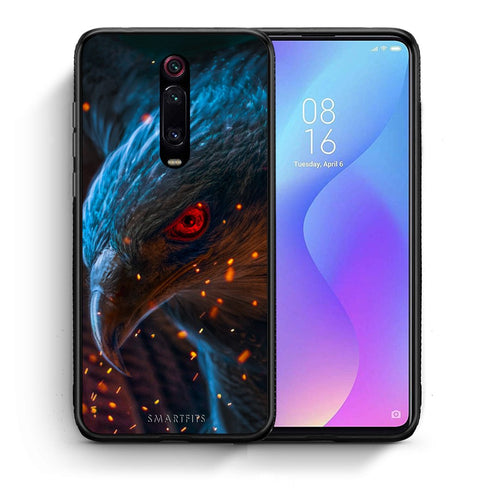 Θήκη Xiaomi Mi 9T Eagle PopArt από τη Smartfits με σχέδιο στο πίσω μέρος και μαύρο περίβλημα | Xiaomi Mi 9T Eagle PopArt case with colorful back and black bezels