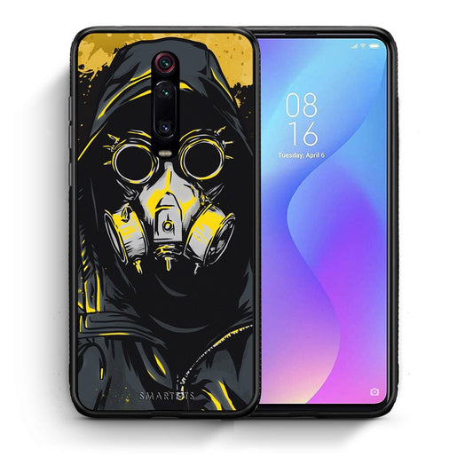 Θήκη Xiaomi Mi 9T Mask PopArt από τη Smartfits με σχέδιο στο πίσω μέρος και μαύρο περίβλημα | Xiaomi Mi 9T Mask PopArt case with colorful back and black bezels