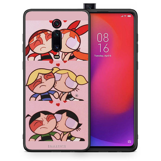 Θήκη Αγίου Βαλεντίνου Xiaomi Redmi K20 / K20 Pro Puff Love από τη Smartfits με σχέδιο στο πίσω μέρος και μαύρο περίβλημα | Xiaomi Redmi K20 / K20 Pro Puff Love case with colorful back and black bezels