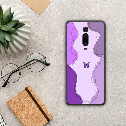 Purple Mariposa - Xiaomi Mi 9T / 9T Pro θήκη