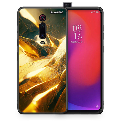Θήκη Xiaomi Mi 9T Real Gold από τη Smartfits με σχέδιο στο πίσω μέρος και μαύρο περίβλημα | Xiaomi Mi 9T Real Gold case with colorful back and black bezels