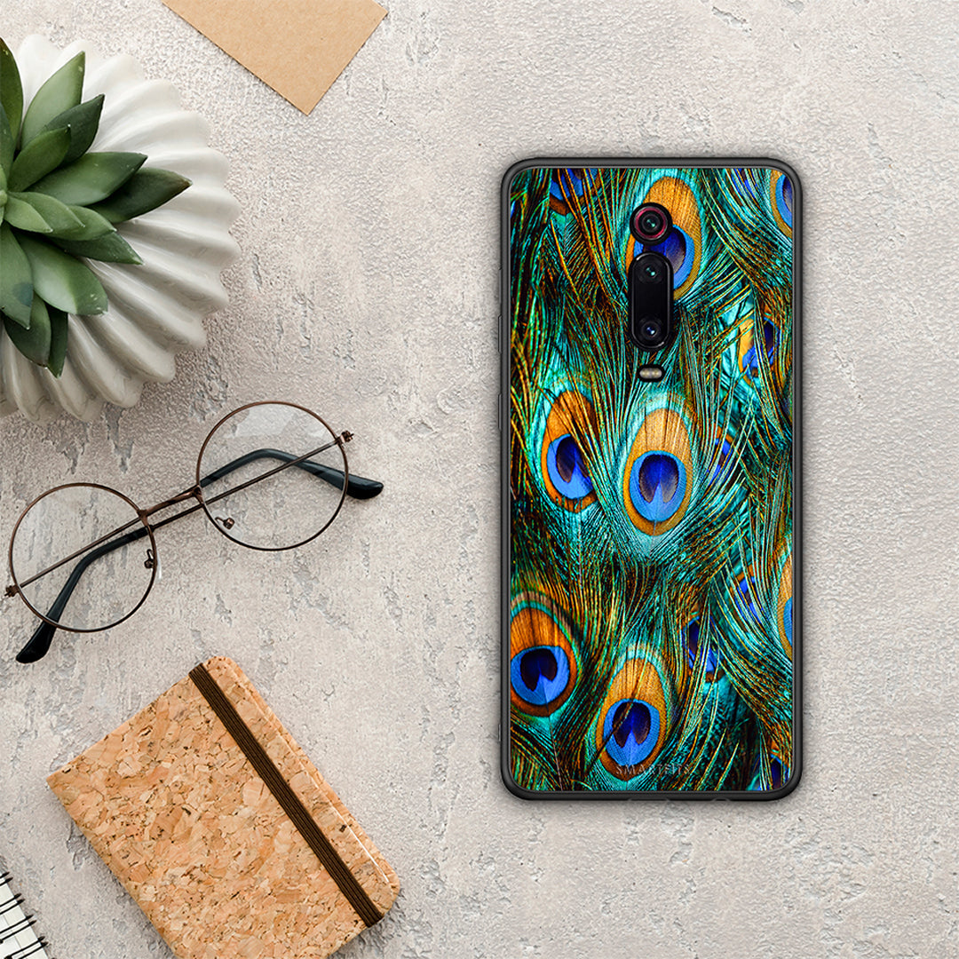 Real Peacock Feathers - Xiaomi Mi 9T / 9T Pro θήκη