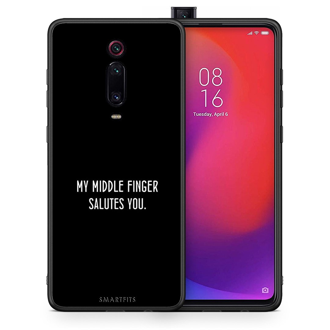 Θήκη Xiaomi Mi 9T Salute από τη Smartfits με σχέδιο στο πίσω μέρος και μαύρο περίβλημα | Xiaomi Mi 9T Salute case with colorful back and black bezels