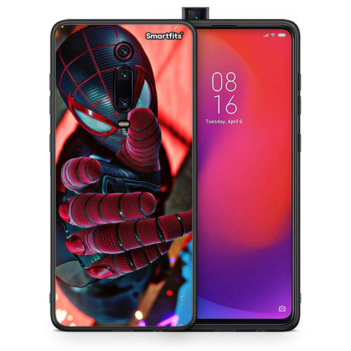 Θήκη Xiaomi Mi 9T Spider Hand από τη Smartfits με σχέδιο στο πίσω μέρος και μαύρο περίβλημα | Xiaomi Mi 9T Spider Hand case with colorful back and black bezels