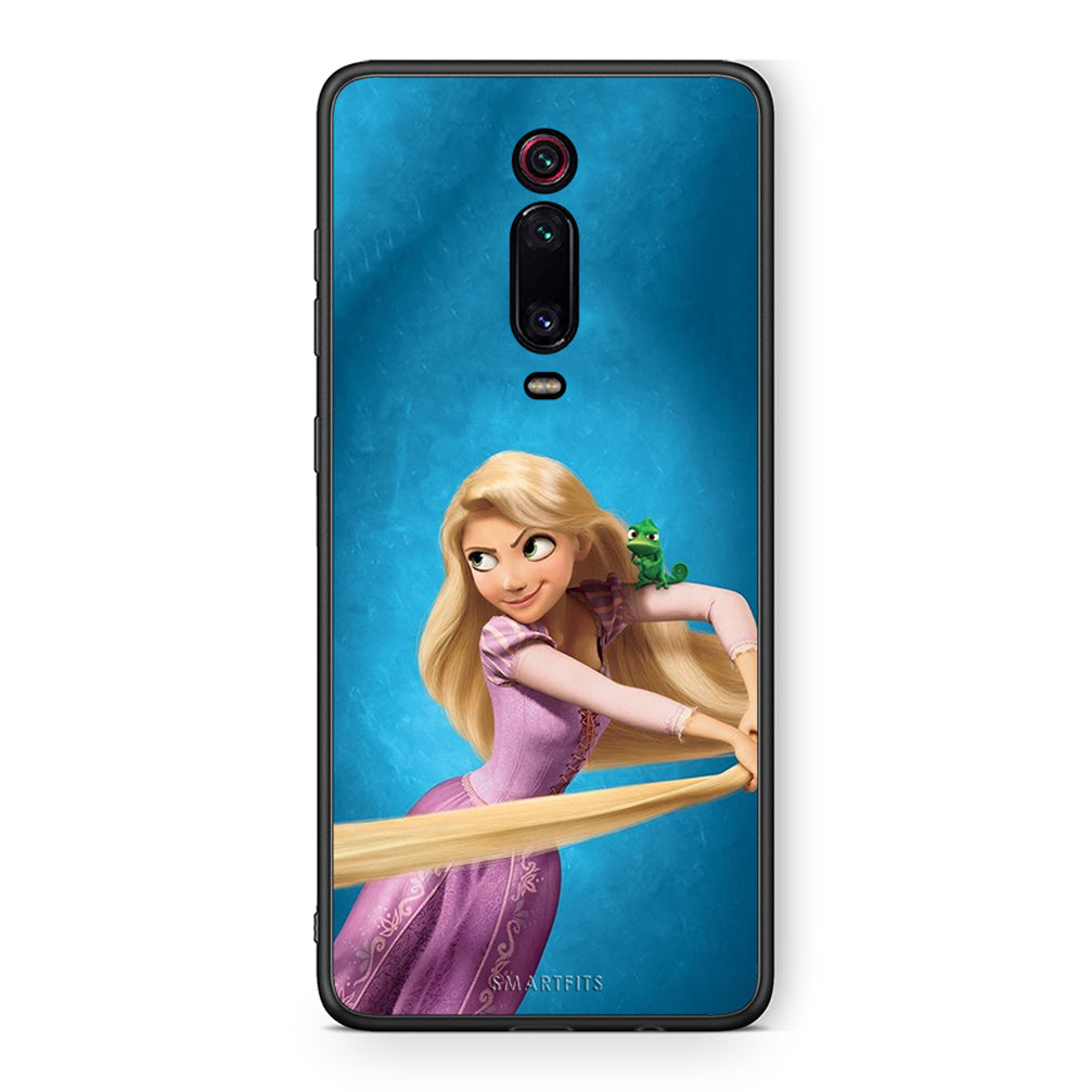 Xiaomi Mi 9T Tangled 2 Θήκη Αγίου Βαλεντίνου από τη Smartfits με σχέδιο στο πίσω μέρος και μαύρο περίβλημα | Smartphone case with colorful back and black bezels by Smartfits