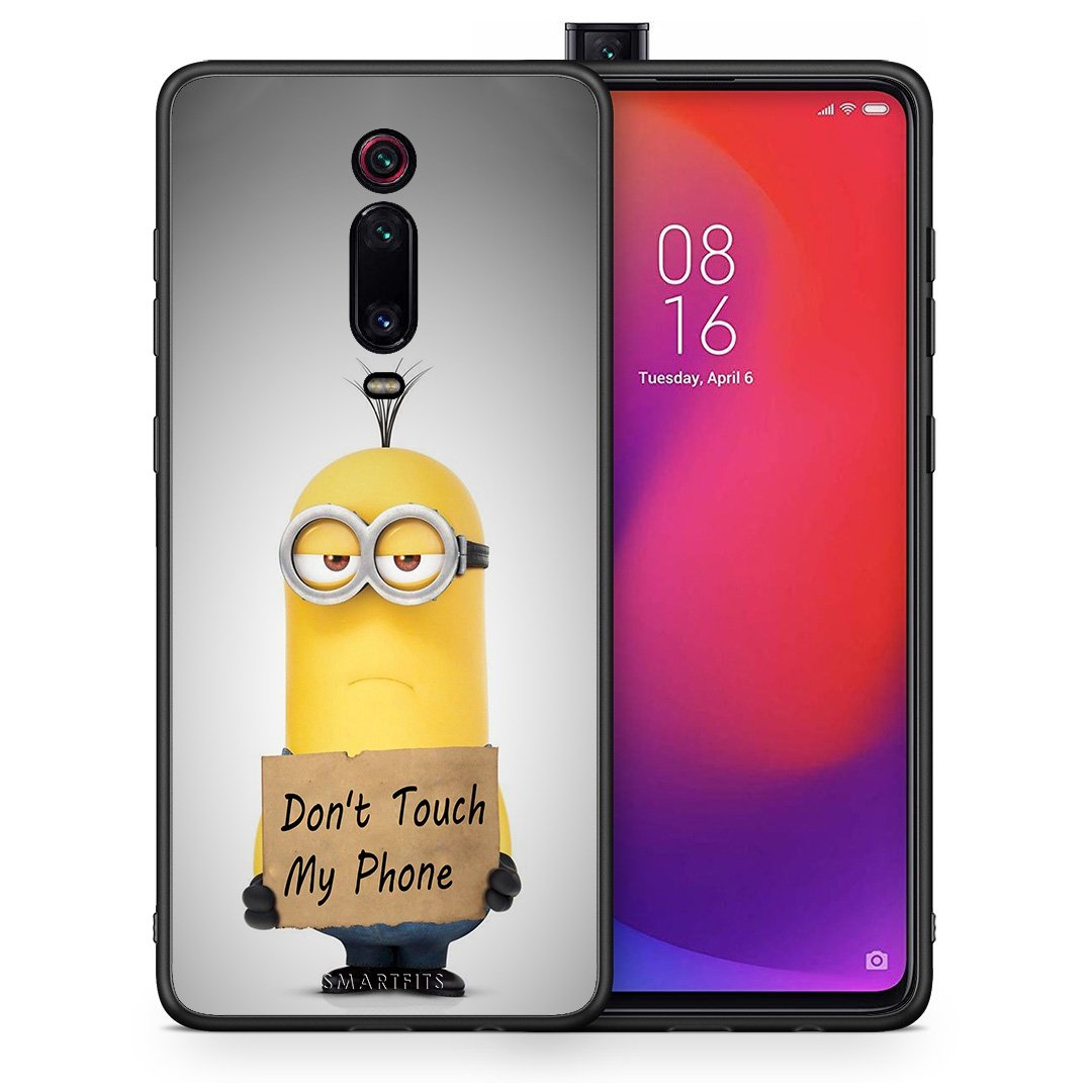 Θήκη Xiaomi Redmi K20/K20 Pro Minion Text από τη Smartfits με σχέδιο στο πίσω μέρος και μαύρο περίβλημα | Xiaomi Redmi K20/K20 Pro Minion Text case with colorful back and black bezels
