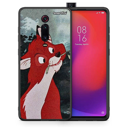 Θήκη Xiaomi Redmi K20/K20 Pro Tod And Vixey Love 1 από τη Smartfits με σχέδιο στο πίσω μέρος και μαύρο περίβλημα | Xiaomi Redmi K20/K20 Pro Tod And Vixey Love 1 case with colorful back and black bezels