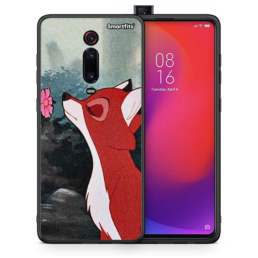 Θήκη Xiaomi Redmi K20/K20 Pro Tod And Vixey Love 2 από τη Smartfits με σχέδιο στο πίσω μέρος και μαύρο περίβλημα | Xiaomi Redmi K20/K20 Pro Tod And Vixey Love 2 case with colorful back and black bezels