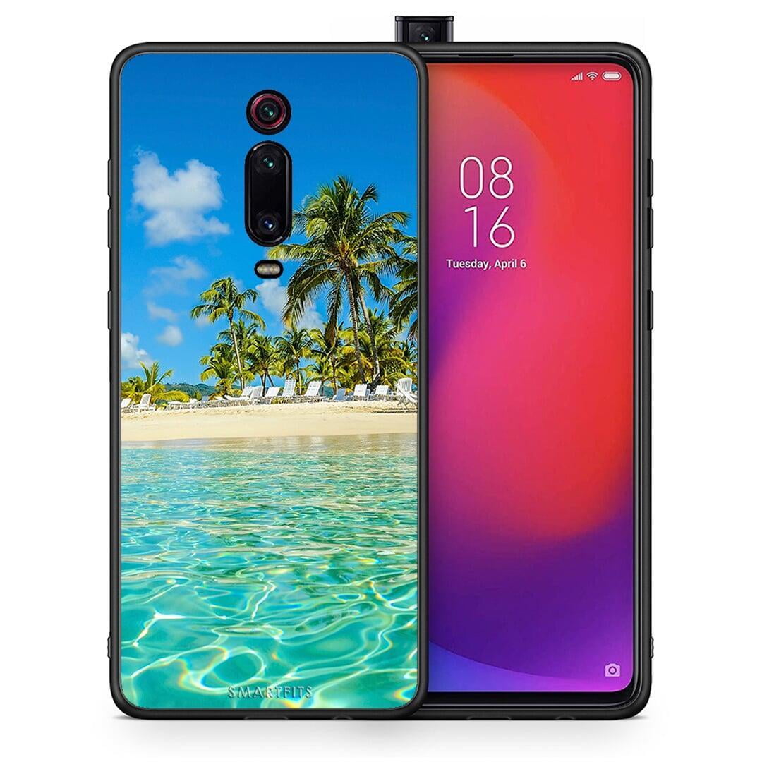 Θήκη Xiaomi Mi 9T Tropical Vibes από τη Smartfits με σχέδιο στο πίσω μέρος και μαύρο περίβλημα | Xiaomi Mi 9T Tropical Vibes case with colorful back and black bezels