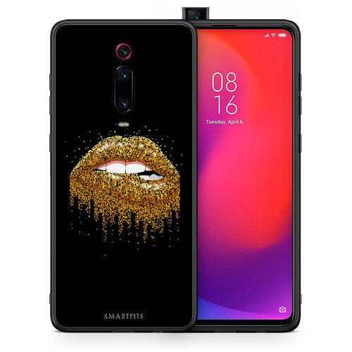 Θήκη Xiaomi Mi 9T Golden Valentine από τη Smartfits με σχέδιο στο πίσω μέρος και μαύρο περίβλημα | Xiaomi Mi 9T Golden Valentine case with colorful back and black bezels
