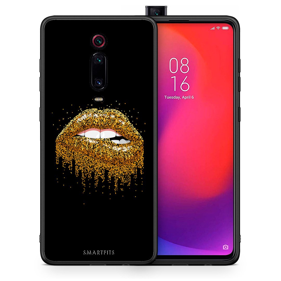 Θήκη Xiaomi Redmi K20/K20 Pro Golden Valentine από τη Smartfits με σχέδιο στο πίσω μέρος και μαύρο περίβλημα | Xiaomi Redmi K20/K20 Pro Golden Valentine case with colorful back and black bezels