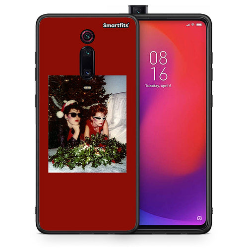 Θήκη Xiaomi Mi 9T Waiting For Xmas από τη Smartfits με σχέδιο στο πίσω μέρος και μαύρο περίβλημα | Xiaomi Mi 9T Waiting For Xmas case with colorful back and black bezels