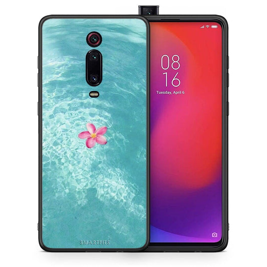 Θήκη Xiaomi Mi 9T Water Flower από τη Smartfits με σχέδιο στο πίσω μέρος και μαύρο περίβλημα | Xiaomi Mi 9T Water Flower case with colorful back and black bezels