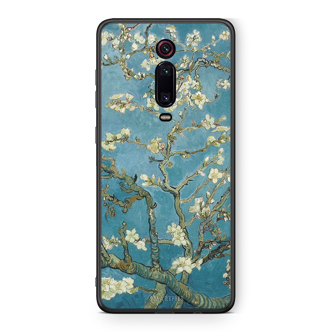 Xiaomi Mi 9T White Blossoms θήκη από τη Smartfits με σχέδιο στο πίσω μέρος και μαύρο περίβλημα | Smartphone case with colorful back and black bezels by Smartfits