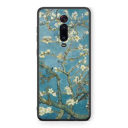 Xiaomi Mi 9T White Blossoms θήκη από τη Smartfits με σχέδιο στο πίσω μέρος και μαύρο περίβλημα | Smartphone case with colorful back and black bezels by Smartfits