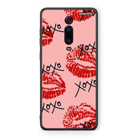 Thumbnail for Xiaomi Mi 9T XOXO Lips θήκη από τη Smartfits με σχέδιο στο πίσω μέρος και μαύρο περίβλημα | Smartphone case with colorful back and black bezels by Smartfits