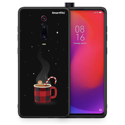 Θήκη Xiaomi Mi 9T Xmas Bathing από τη Smartfits με σχέδιο στο πίσω μέρος και μαύρο περίβλημα | Xiaomi Mi 9T Xmas Bathing case with colorful back and black bezels