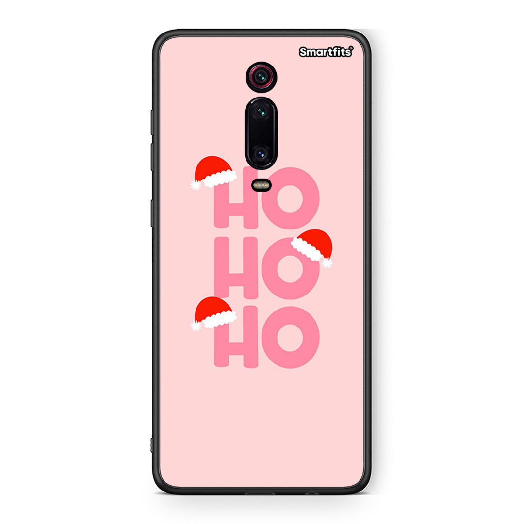 Xiaomi Mi 9T Xmas Ho Ho Ho θήκη από τη Smartfits με σχέδιο στο πίσω μέρος και μαύρο περίβλημα | Smartphone case with colorful back and black bezels by Smartfits