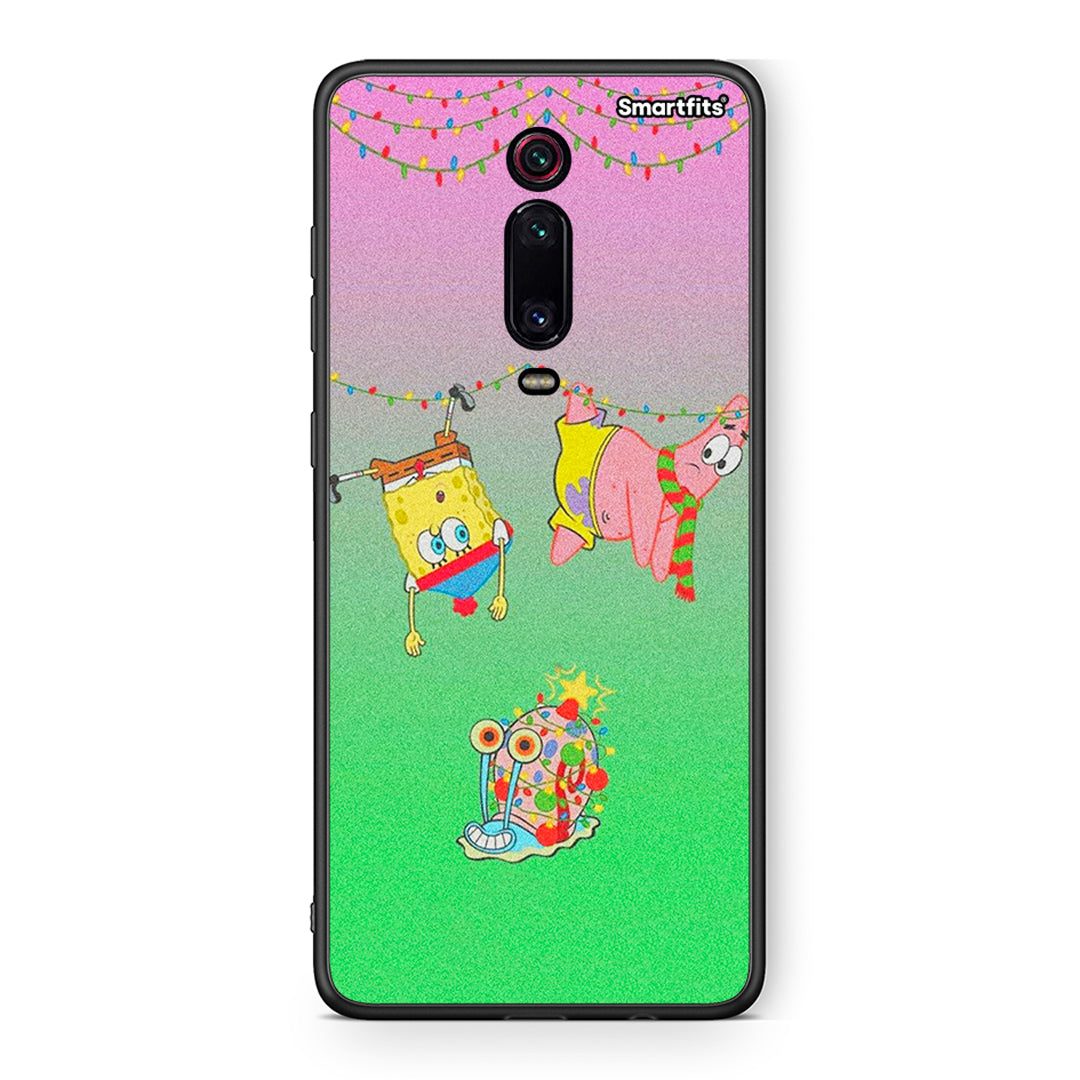 Xiaomi Mi 9T Xmas Lights θήκη από τη Smartfits με σχέδιο στο πίσω μέρος και μαύρο περίβλημα | Smartphone case with colorful back and black bezels by Smartfits