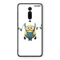 Thumbnail for Xiaomi Mi 9T Xmas Minion Lights θήκη από τη Smartfits με σχέδιο στο πίσω μέρος και μαύρο περίβλημα | Smartphone case with colorful back and black bezels by Smartfits