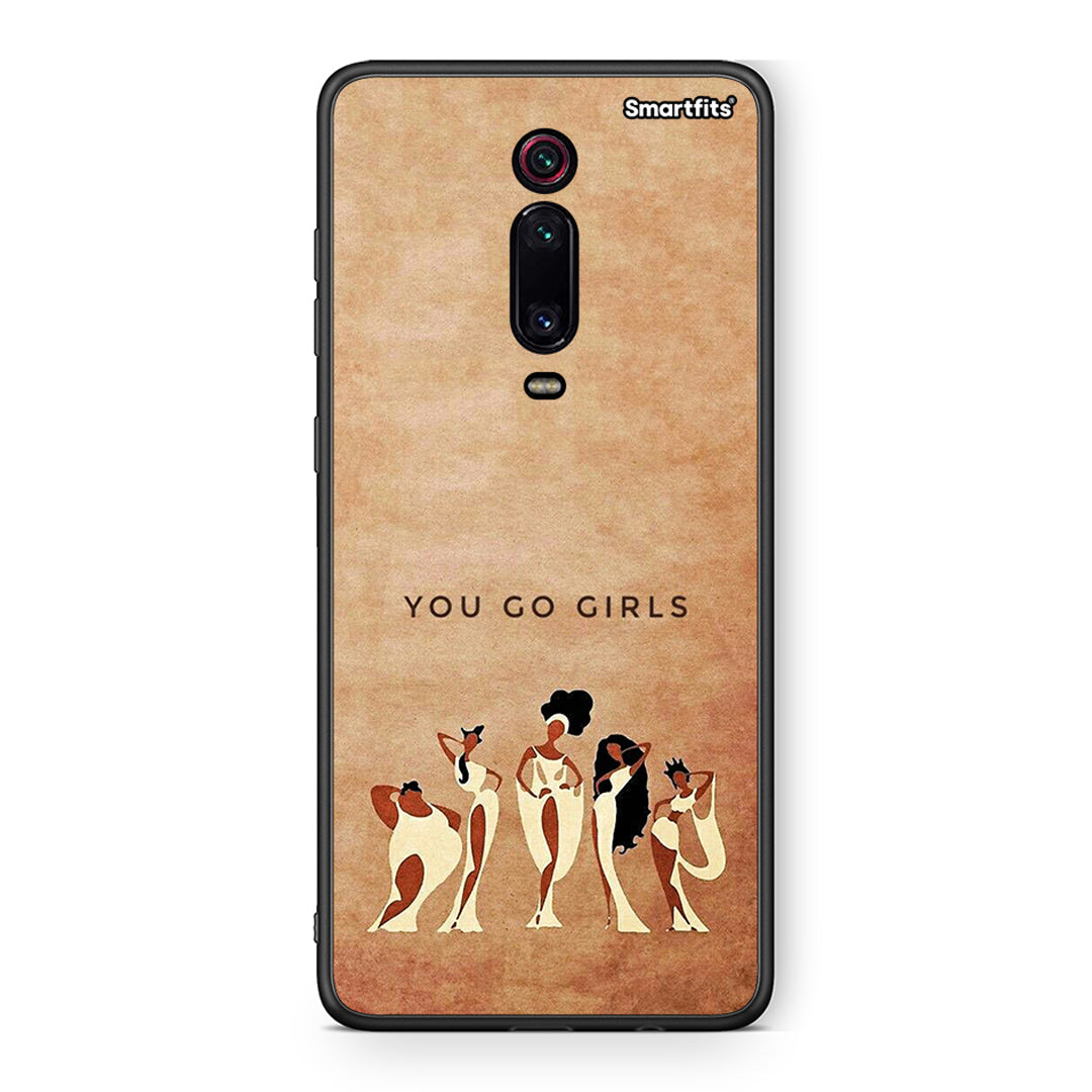 Xiaomi Mi 9T You Go Girl θήκη από τη Smartfits με σχέδιο στο πίσω μέρος και μαύρο περίβλημα | Smartphone case with colorful back and black bezels by Smartfits