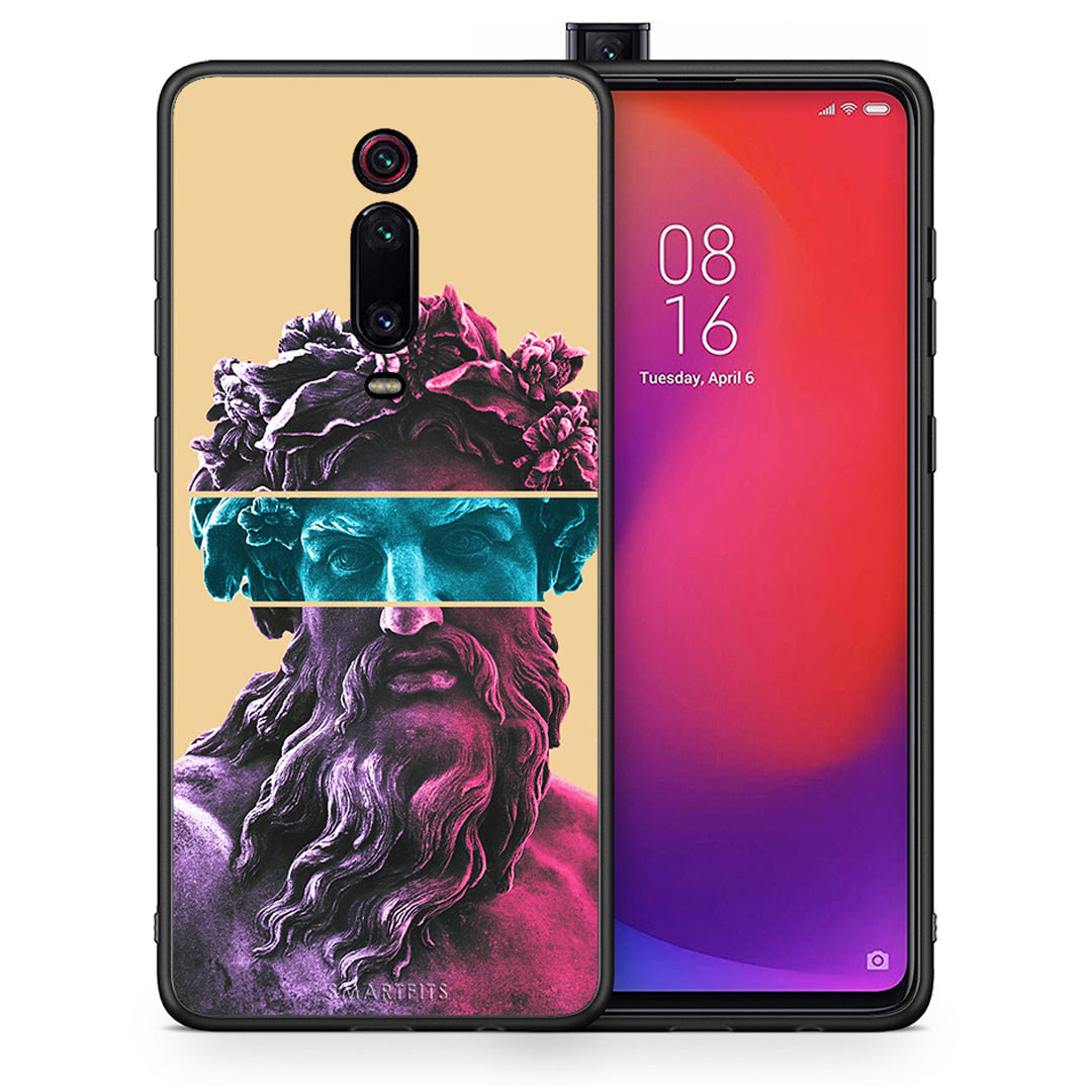 Θήκη Αγίου Βαλεντίνου Xiaomi Mi 9T Zeus Art από τη Smartfits με σχέδιο στο πίσω μέρος και μαύρο περίβλημα | Xiaomi Mi 9T Zeus Art case with colorful back and black bezels
