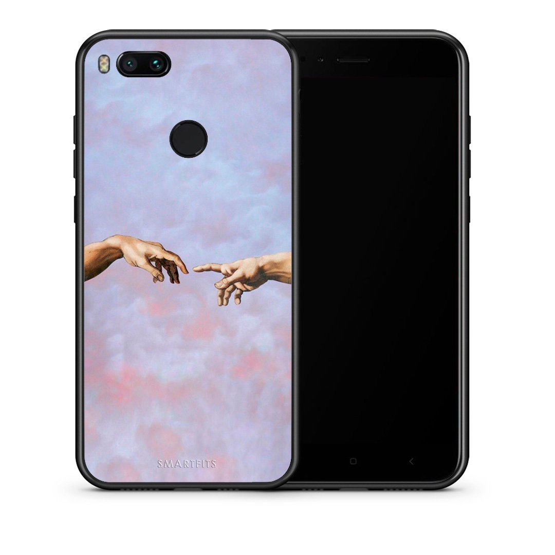 Θήκη Xiaomi Mi A1 Adam Hand από τη Smartfits με σχέδιο στο πίσω μέρος και μαύρο περίβλημα | Xiaomi Mi A1 Adam Hand case with colorful back and black bezels