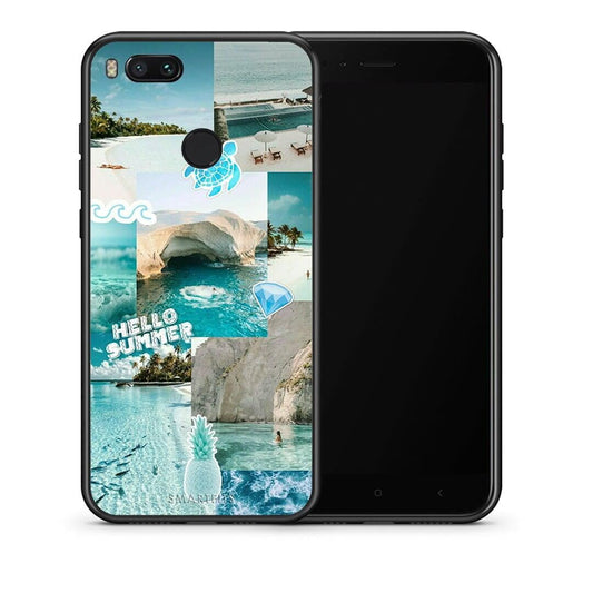 Θήκη Xiaomi Mi A1 Aesthetic Summer από τη Smartfits με σχέδιο στο πίσω μέρος και μαύρο περίβλημα | Xiaomi Mi A1 Aesthetic Summer case with colorful back and black bezels