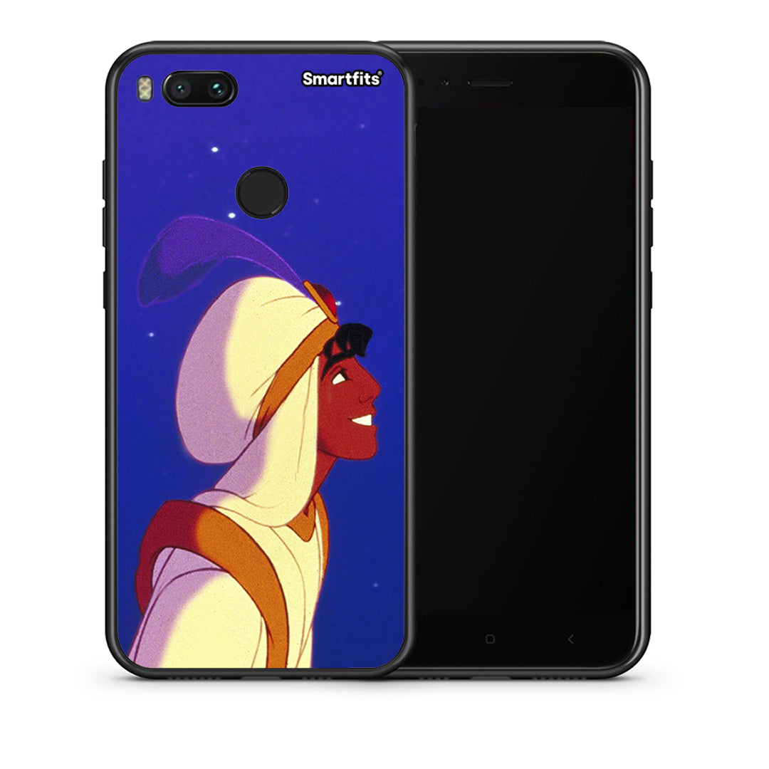 Θήκη Xiaomi Mi A1 Alladin And Jasmine Love 1 από τη Smartfits με σχέδιο στο πίσω μέρος και μαύρο περίβλημα | Xiaomi Mi A1 Alladin And Jasmine Love 1 case with colorful back and black bezels