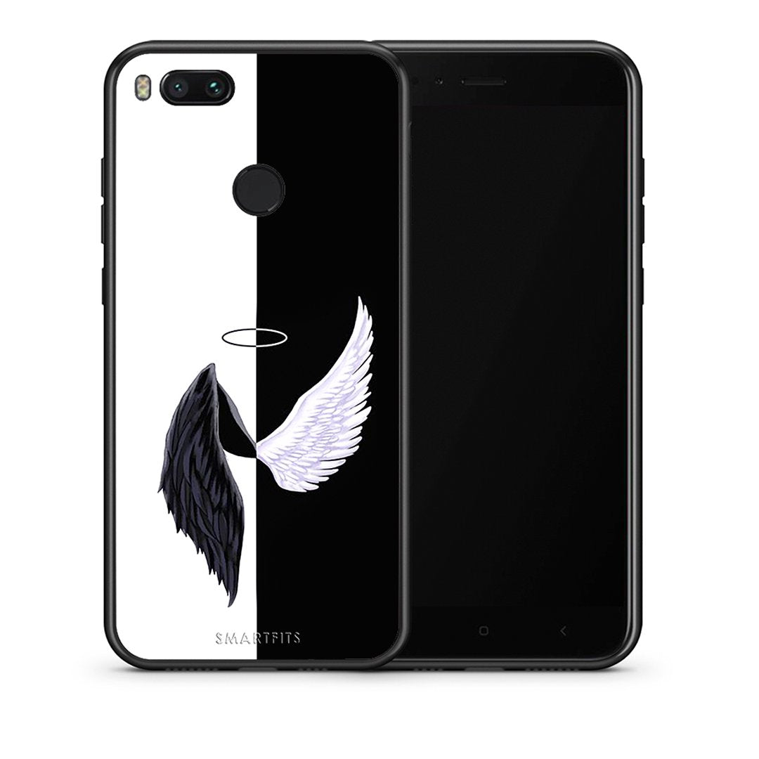 Θήκη Xiaomi Mi A1 Angels Demons από τη Smartfits με σχέδιο στο πίσω μέρος και μαύρο περίβλημα | Xiaomi Mi A1 Angels Demons case with colorful back and black bezels