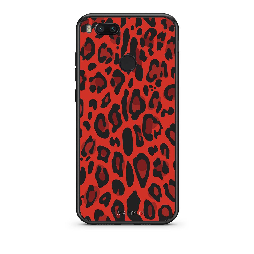 4 - xiaomi mi aRed Leopard Animal case, cover, bumper
