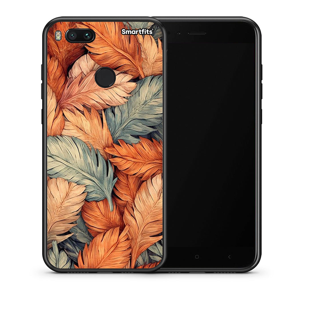 Θήκη Xiaomi Mi A1 Autumn Leaves από τη Smartfits με σχέδιο στο πίσω μέρος και μαύρο περίβλημα | Xiaomi Mi A1 Autumn Leaves case with colorful back and black bezels