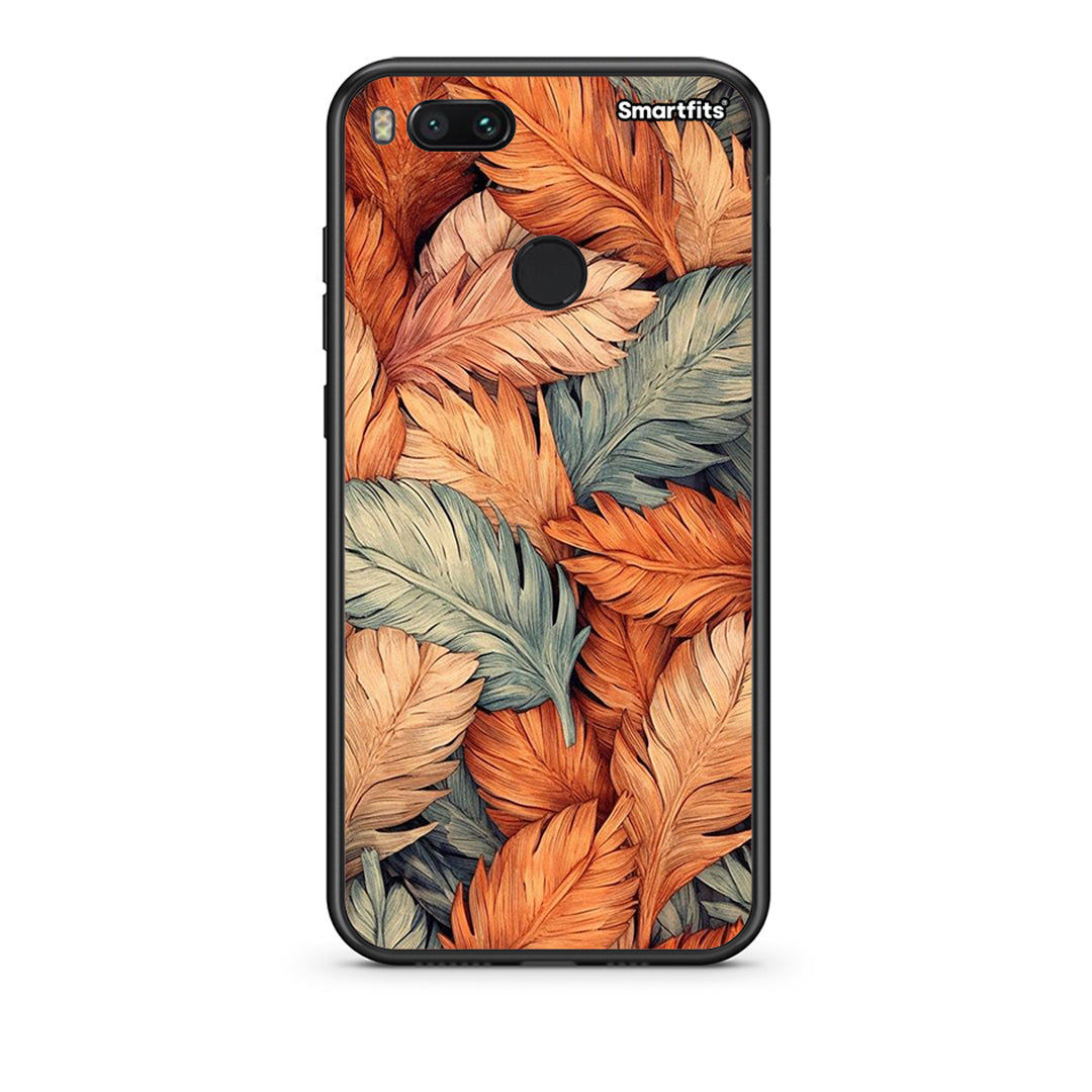 xiaomi mi aAutumn Leaves Θήκη από τη Smartfits με σχέδιο στο πίσω μέρος και μαύρο περίβλημα | Smartphone case with colorful back and black bezels by Smartfits