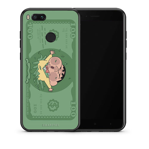 Θήκη Αγίου Βαλεντίνου Xiaomi Mi A1 Big Money από τη Smartfits με σχέδιο στο πίσω μέρος και μαύρο περίβλημα | Xiaomi Mi A1 Big Money case with colorful back and black bezels