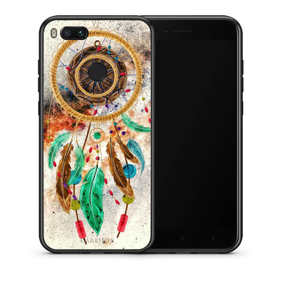 Θήκη Xiaomi Mi A1 DreamCatcher Boho από τη Smartfits με σχέδιο στο πίσω μέρος και μαύρο περίβλημα | Xiaomi Mi A1 DreamCatcher Boho case with colorful back and black bezels